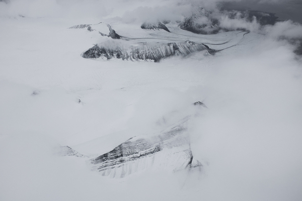 Giamberini Ny Alesund glacier above 3 BW 9099 1